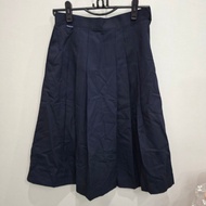 SEP 18/6 School Skirt 6 Pleats (Navy Blue) Size 27 29 Inches Second Hand Very New Condition