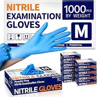 Supmedic Nitrile Exam Glove, 3.5 mil Disposable Medical Gloves Powder-Free Latex-Free, SKF Series Case of 1000 pcs (Blue)