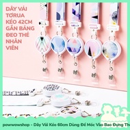 [Available in Vietnam - Express] 42cm Pull-Out Fabric Strap Used to Hook on Employee Card Holder Sim