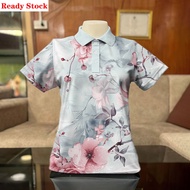 Floral Patterned POLO shirt 2025 Women's Polo Shirt Printed Collar Hawaiian Polo Shirt Leisure Breat