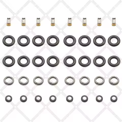 8 SET For Nissan 370Z Infiniti G37 M37 EX37 3.7L #16600-EY00A Fuel Injector Service Repair Kit Filte