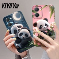 [SHARK CASE] Softcase VIVO Y18 4G 2024 NEWEST Cute Panda Motif - Vivo Y18 Casing - Vivo Y18 Case - V