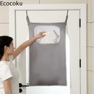 ECOCOKU อุปกรณ์ติดผนัง ตะกร้าเสื้อผ้าสกปรก จุได้มาก กันน้ำกันน้ำได้ ที่ใส่ตะกร้าซักผ้า การติดตั้งง่า