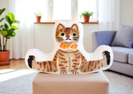 一字馬小虎斑 短絨毛抱枕