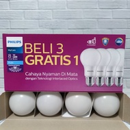 PHILIPS Paket Isi 4 Promo Lampu Led PHILIPS 8w Mycare Multipack Led 8 Watt