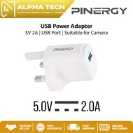 PINERGY USB Power Adapter 5V 2A UK3 Pin Malaysia Plug USB Wall Charger EU Plug