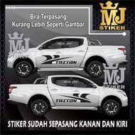 MULYA JAYA CAR STRIPINGcutting stiker STRIPE LIST MITSUBISHI TRITON 4 X 4 CAR CODE 07