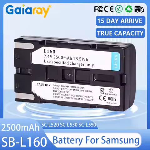 SB-L160 Camera Battery 2500mAH SB-L320 SB-L480 Rechargeable Battery for Samsung SC-L520 SC-L530 SC-L