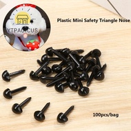 YURUYI 100pcs/bag Safety Triangle Noses DIY Doll Animals Plastic Mini 4.5X5.5MM
