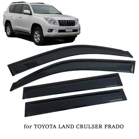 Window Visor for TOYOTA LAND CRUISER PRADO J70 J90 J120 J150 1990-2021 Door Visor Sun Rain Guards Si