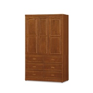 [特價]ASSARI-紐松4尺高衣櫃(寬122x深53x高203cm)樟木色