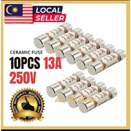 13A PLUG TOP FUSE 13A Plug Top Fuse /Fuse Plug / Plug Fuse 13A BS1362 6x25mm 10pcs