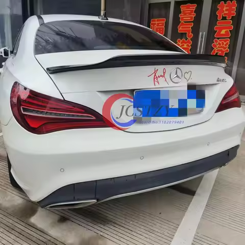 Gloss Black Rear Trunk Wing Spoiler CLA45 PSM Style For Mercedes-Benz CLA W117 CLA180 CLA200 CLA250 