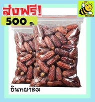 ส่งฟรี!! 500 กรัม อินทผาลัม (พร้อมทาน)อินทผลัมอบแห้ง เดกเลทนัวไร้ก้าน Deglet Nour ขนมผลไม้และผลไม้อบแห้ง อาหารผลไม้เชื่อมแห้ง ลูกพรุน ผลไม้รวมอบแห้ง ขนมทานเล่น อินทะผาลัม