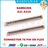 Samsung A31 A315 A315F Mainboard Connector FPC Connector Socket On 78 Pin Cable
