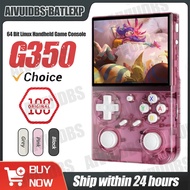 BATLEXP G350 Retro Handheld Game Console Linux 64-bit System 3.5" IPS Screen RK3326 Portable Pocket 