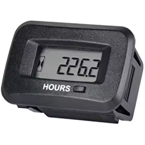 Digital Supply Counter Maintenance Hour Meter Settable Initial Timer for AC DC 5-277V Various of Law