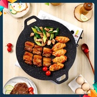 Cast iron pan SIZE 34 - Stone baking pan non-stick pan size 34 cm Korean non-stick stone pan chao da