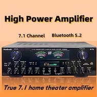 Power Amplifier 7.1 Channel Home Theater Karaoke Amplifier Bluetooth Digital Stereo Surround Sound A