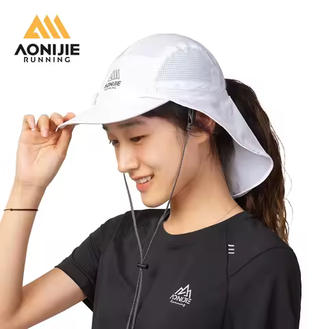 AONIJIE E4625 Unisex Sun Protection Cap Short Shawl Hat Hiking Outdoor Sun Hat for Removable Shawl D