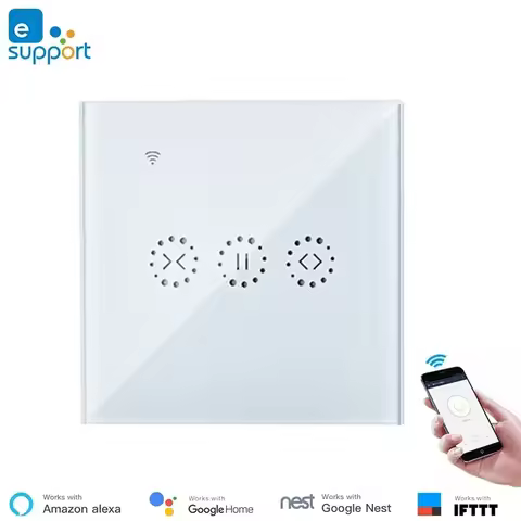 eWelink Smart WiFi Touch Curtain Switch Smart Home Electric Touch Blinds Curtain Switch Ewelink APP