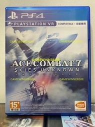 《今日快閃價》（中古二手）PS4遊戲 皇牌空戰7 空戰奇兵7 未知天際 Ace Combat 7 Skies Unknown 港版中文版（支持VR 體感遊戲 ）