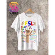 Filipino Sign Language Doodle Colorful