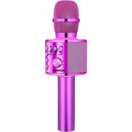 BONAOK Wireless Bluetooth Karaoke Microphone,3-in-1 Portable Handheld Karaoke Mic Speaker Machine Bi