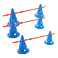 [SZ318] Hurdle Cones Course With Poles Outdoor Sports For Running Exercise Agility Ladder Training S