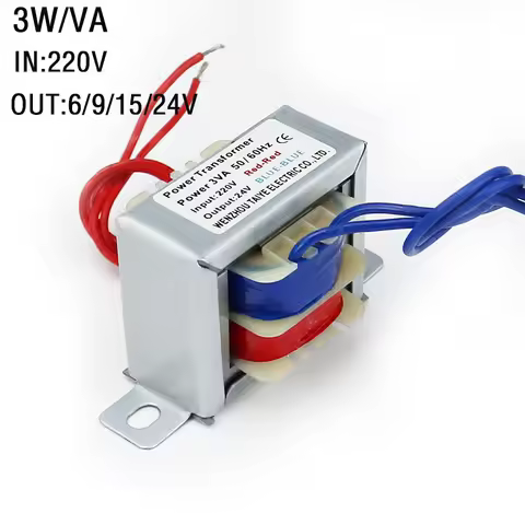 Coil 3W/VA Power Transformer AC220V to 6V 9V 15V 24V IE Power Transformer Spot Welding Controller El