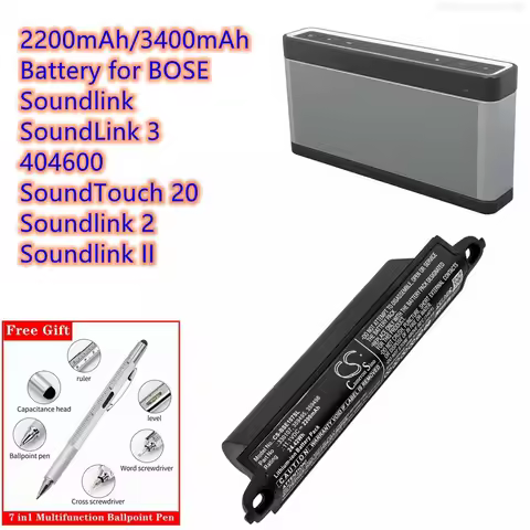 Speaker Battery 11.1V/2200mAh/3400mAh 330107,359495 for BOSE 404600,Soundlink,Soundlink 2,SoundLink 