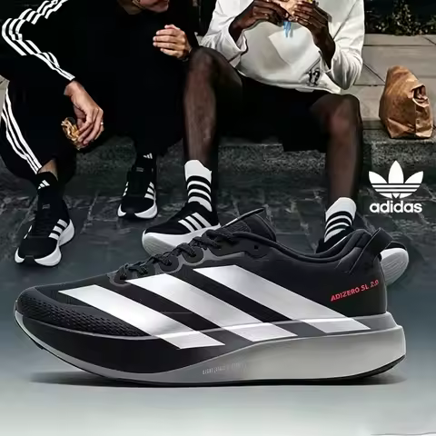 ADIDAS Authentic ADIZERO EVO SL Running Shoes For Men Black LIGHTSTRIKE PRO Midsole Torsion Plate KK