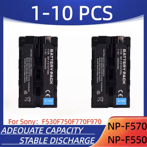 NP-F570&F550 digital camera battery 2900mAh NP-F570&F550 rechargeable battery, suitable for SonyF530