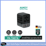 AUKEY PA-TA07A Travel Mate 35W Universal Adapter with USB Ports สำหรับนักเดินทาง รองรับการใช้งานกว