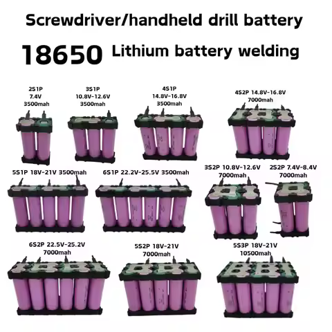 2S1P 2S2P 3S1P 3S2P 4S1P 4S2P 5S1P 5S2P 6S1P 6S2P 5S3P 3500mAh 18650-35E battery pack custom welding