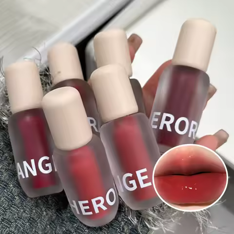 HERORANGE Heartwater Mirror Gloss Lip Tint — Hydrating Water-Gloss Finish, Plumping Effect, Non-Tran