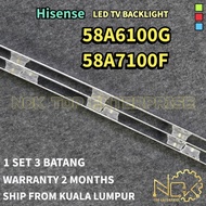 HISENSE 58A6100G 58A7100F TV LED BACKLIGHT BARU READY STOCK 58A6100 58A7100