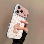 For Poco X7 X6 X8 X5 X3 Nfc X4 GT M3 M4 M6 M7 M8 Pro F7 F8 Ultra C65 C71 C75 Cute pink bow bunny flo