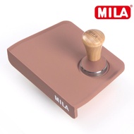 MILA 櫸木色彩矽膠填壓器51mm+防塵矽膠填壓墊-咖啡