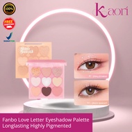 *KAORI* Fanbo Love Letter Eyeshadow Palette Longlasting Highly Pigmented