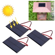 supergoodsales Small Solar Panels 3 Pcs 6V 1W Polysilicon Cell Charger Module Mini Panel Kit with 30