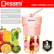 DESSINI ITALY 350mL USB Rechargeable Portable Bottle Juicer Blender Chopper Grinder Mixer Smoothie /