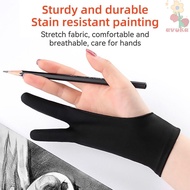 AVUKA Two Finger Glove Black Blue Grey Pink Anti-Scratch Art Supplies 3 Sizes Anti-touch Painting Gl