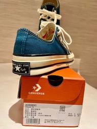 新CONVERSE  chuck 70 1970 女款低筒帆布鞋 24.5公分/湖水綠/
