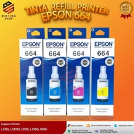 1set Tinta Epson 664 For Ink Printer L120 L210 L310 L360(Botol Baru)