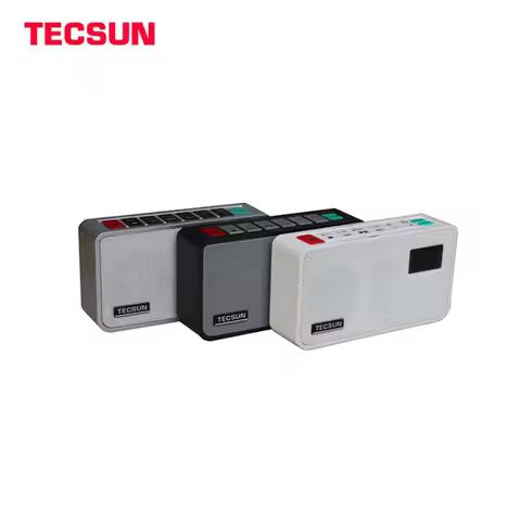 Tecsun ICR-100 ICR100 FM Portable Radio Receiver with Digital Recorder MP3 Player Speaker Stereo Rad
