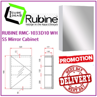RUBINE RMC-1033D10 WH SS Mirror Cabinet / FREE EXPRESS DELIVERY