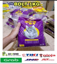 Bolt 1kg pakan pur kucing Tuna meong cat anggora lokal persia