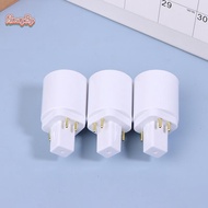 honeybird 3Pcs 4 Pin Conductive G24 To E26/E27 Socket Adapter G24Q Lamp Base Adapter G24Q To Medium 