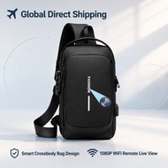 Mini Camera 1080P HD Sling Bag Style Wireless WiFi CCTV Security Cam Keselamatan Rumah Wearable Outd